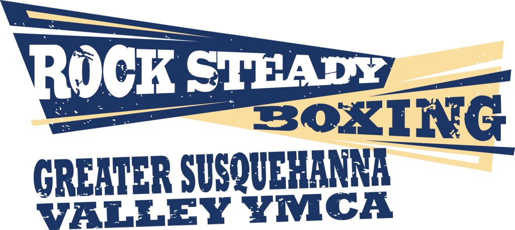 Rock Steady Boxing logo for the Greater Susquehanna Valley YMCA